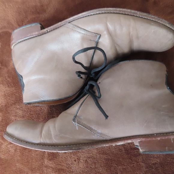 Penny Luck Visionary Falcon Gray Leather Chukka Boots Men's 12 M - Picture 5 of 10